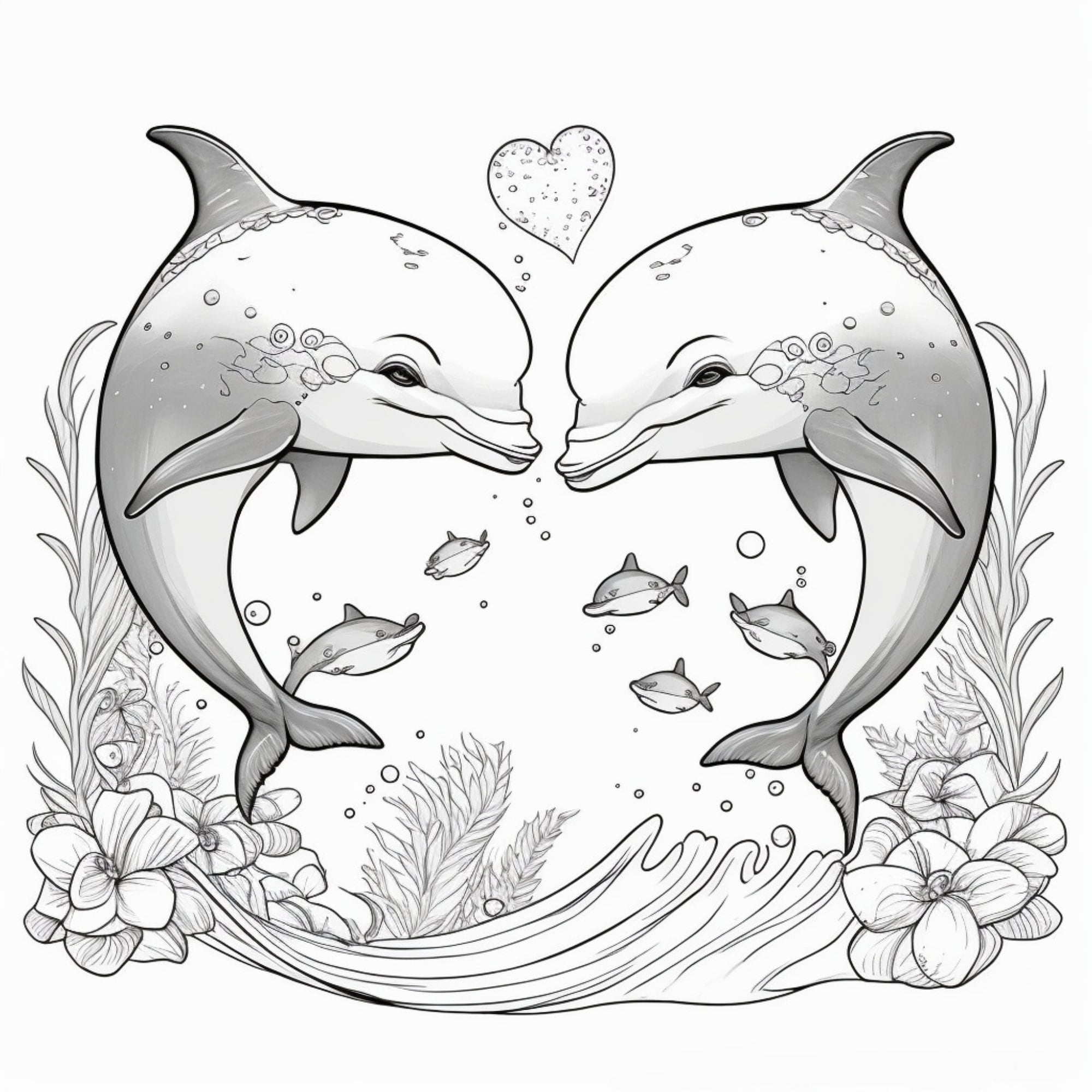 10 Fun Dolphin Coloring Pages For Kids