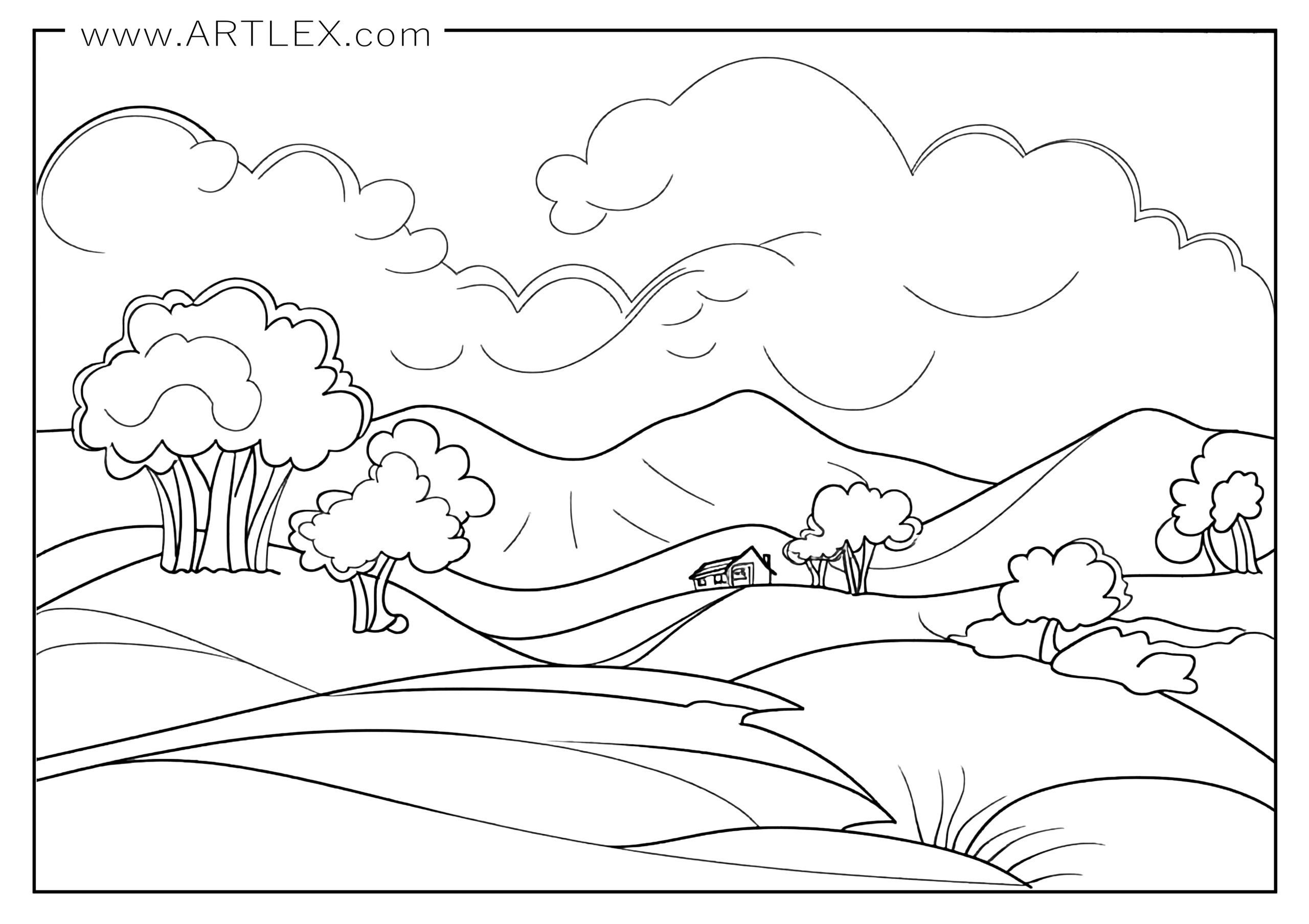 10 Landscape Printable Coloring Pages KoloringPages 10 Landscape Printable Coloring Pages KoloringPages