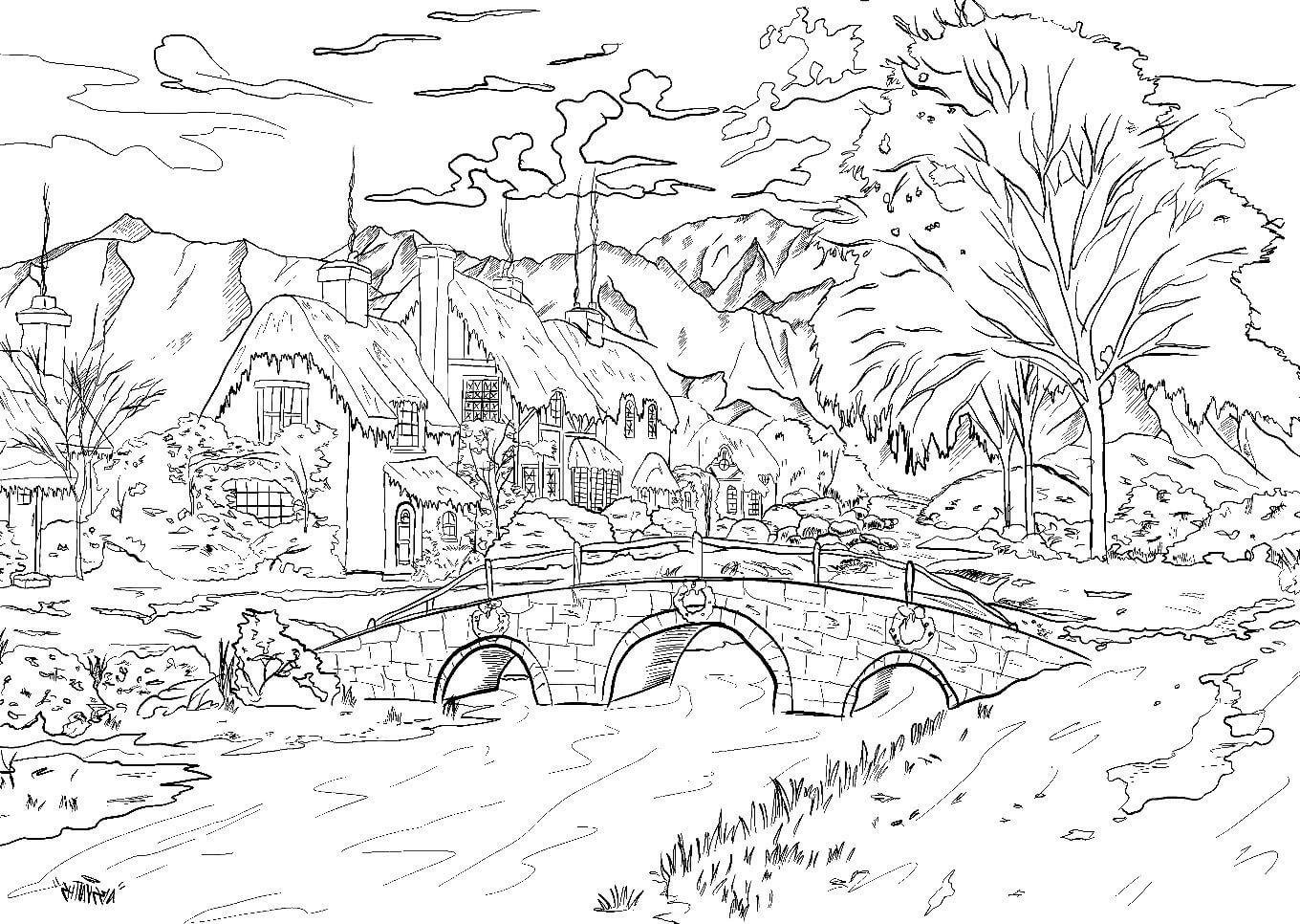 10 Landscape Printable Coloring Pages KoloringPages 10 Landscape Printable Coloring Pages KoloringPages