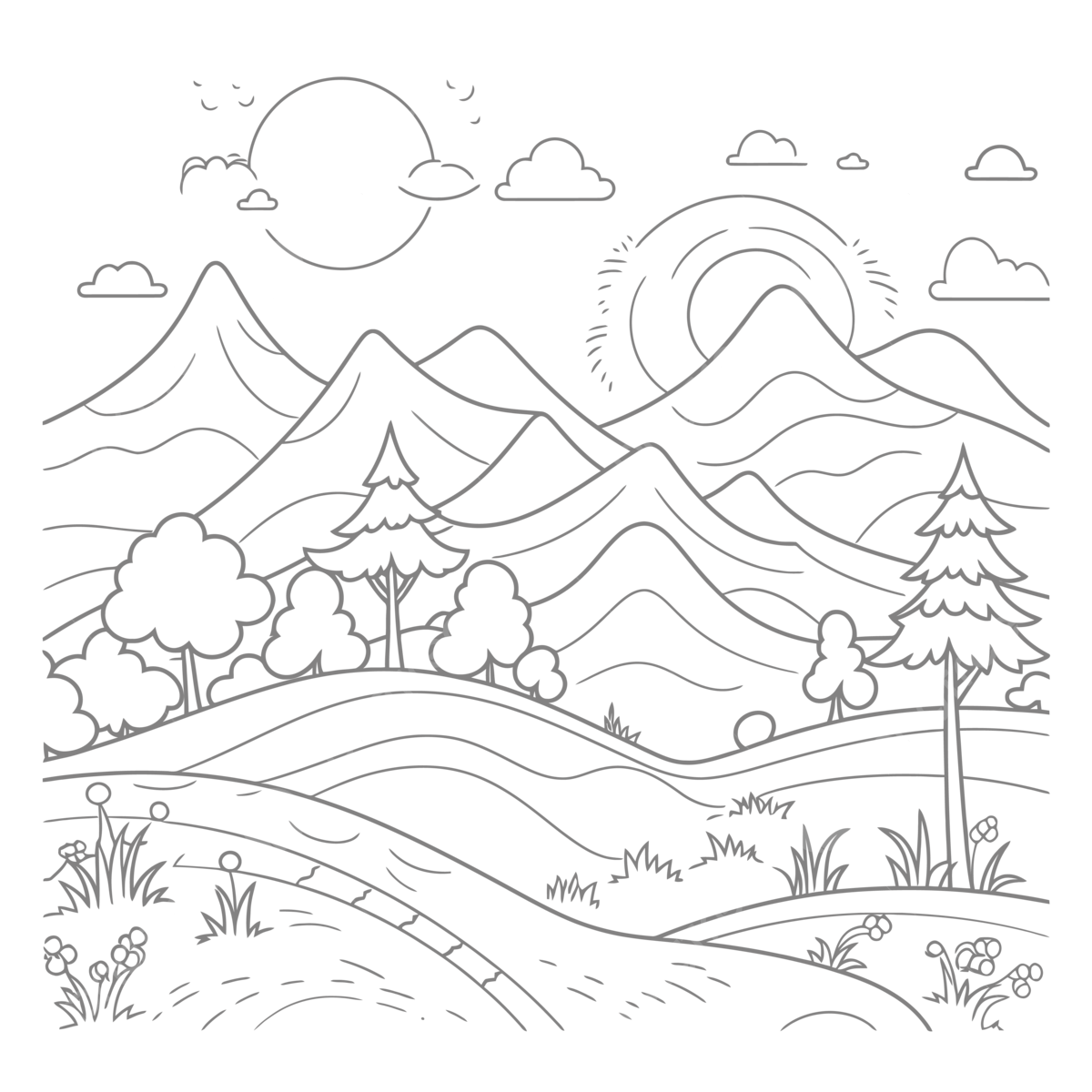 10 Landscape Printable Coloring Pages KoloringPages 10 Landscape Printable Coloring Pages KoloringPages