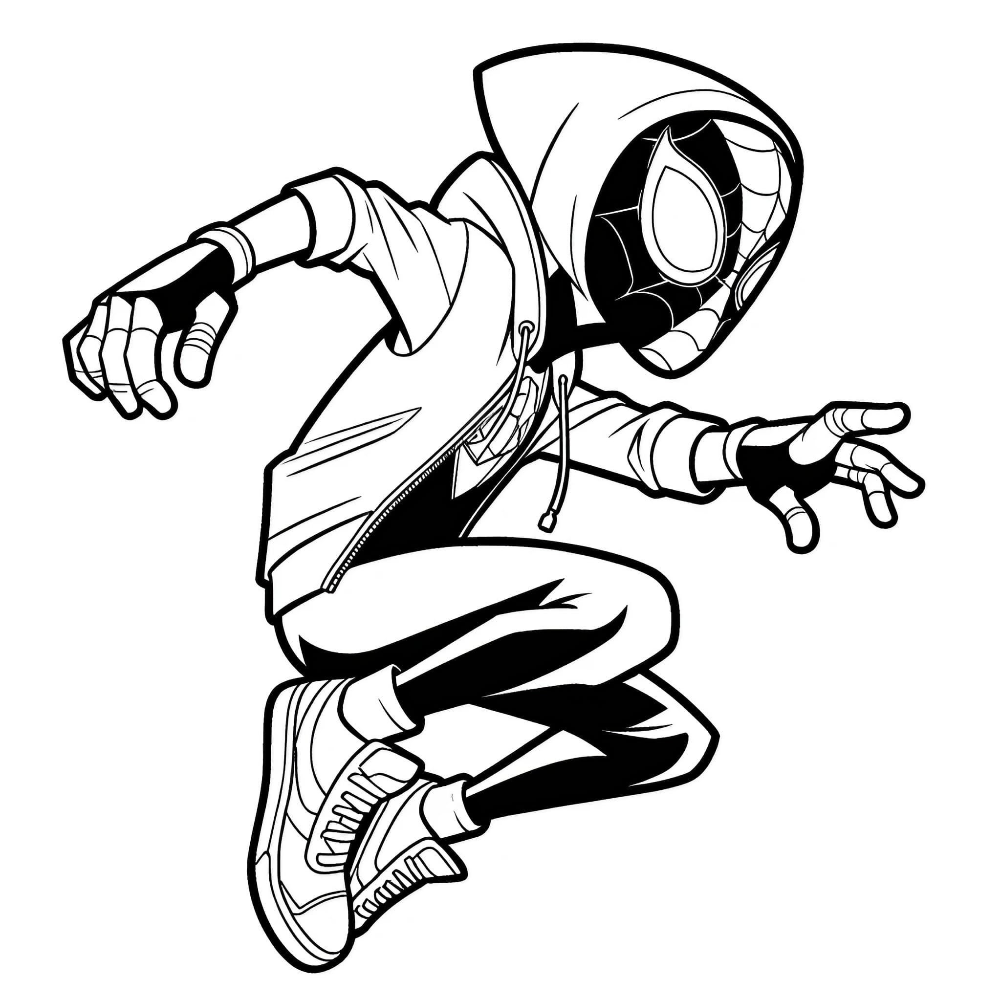 Miles Morales Printable Coloring Pages Miles Morales Printable Coloring Pages