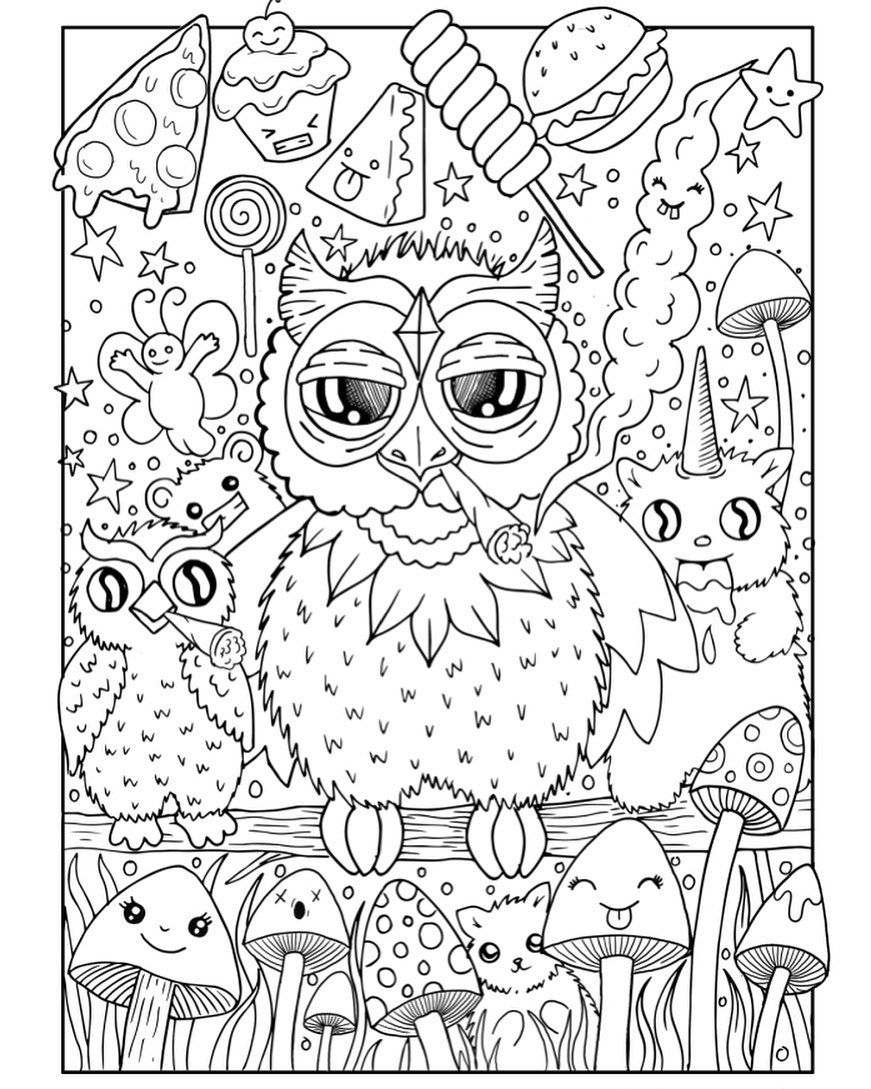 Princess Stoner Coloring Pages Printable