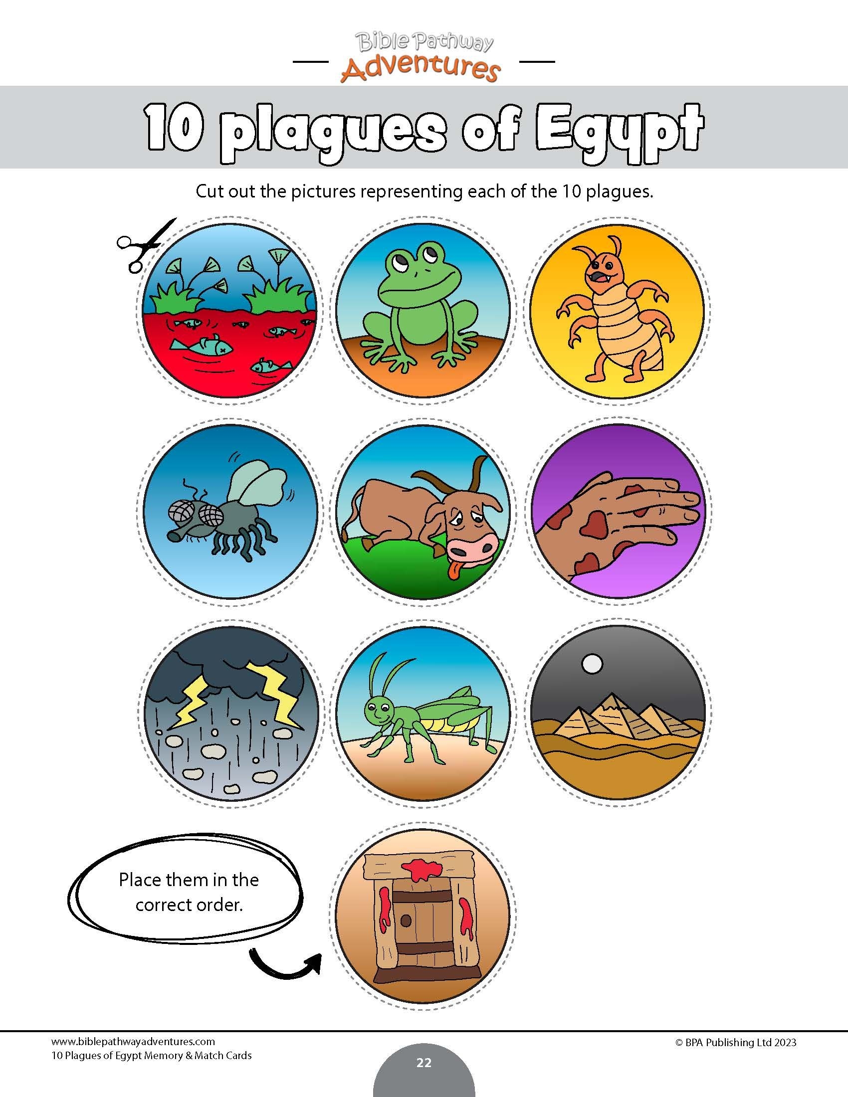 10 Plagues Of Egypt Memory Match Cards PDF 10 Plagues Of Egypt Memory Match Cards PDF