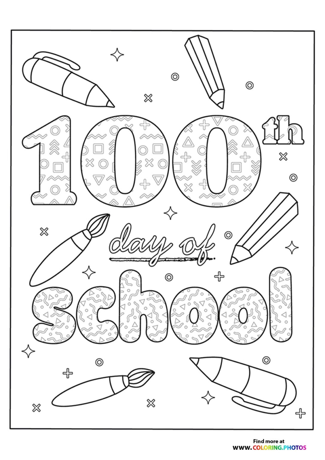100th Day Coloring Sheet Coloring Pages 100th Day Coloring Sheet Coloring Pages