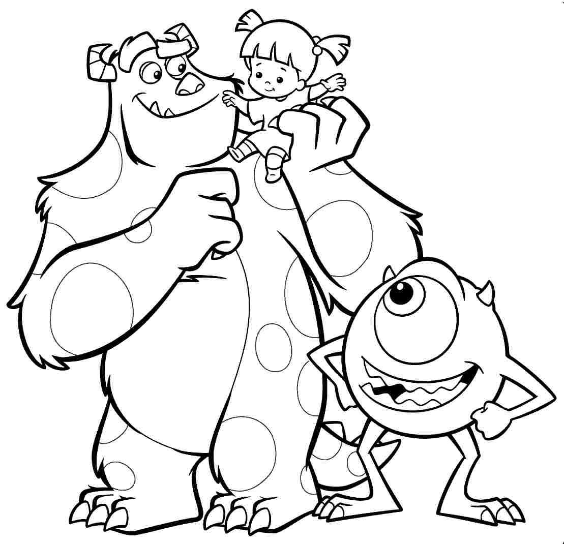 Printable Coloring Pages Monsters Printable Coloring Pages Monsters