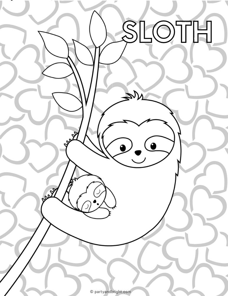13 Cute Sloth Coloring Pages Printable Activities Artofit 13 Cute Sloth Coloring Pages Printable Activities Artofit