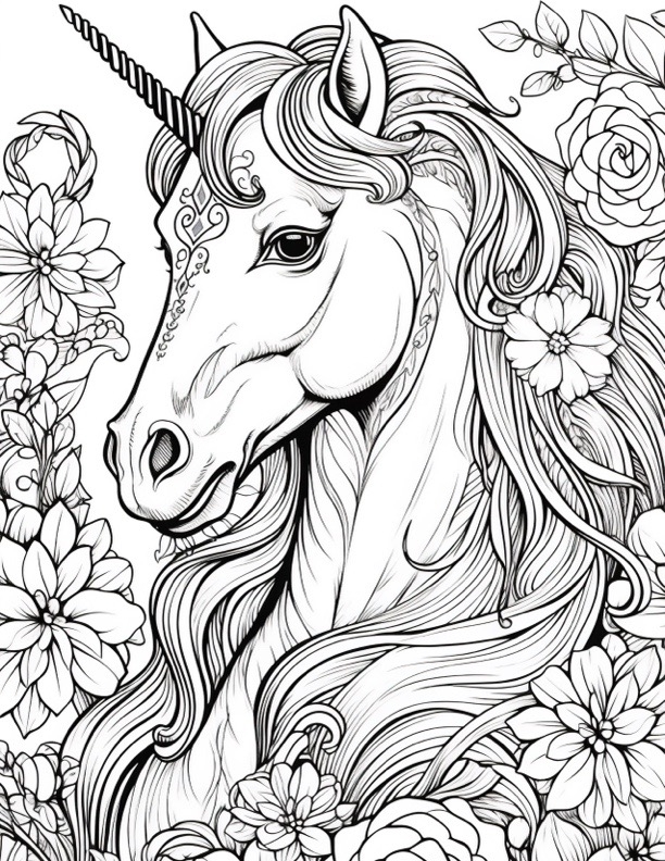 15 Unicorn Coloring Pages The Graphics Fairy