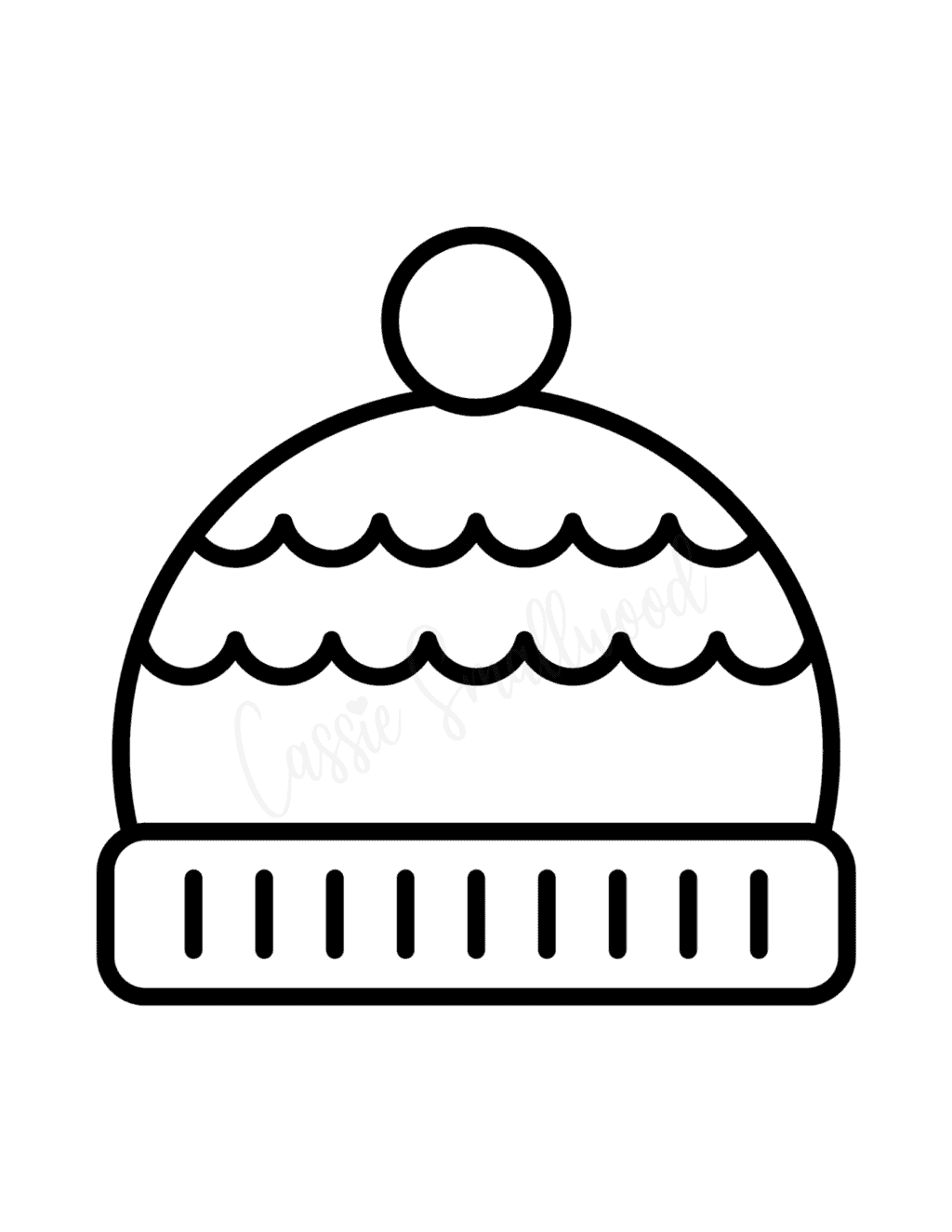 Printable Winter Hat Coloring Pages Printable Winter Hat Coloring Pages