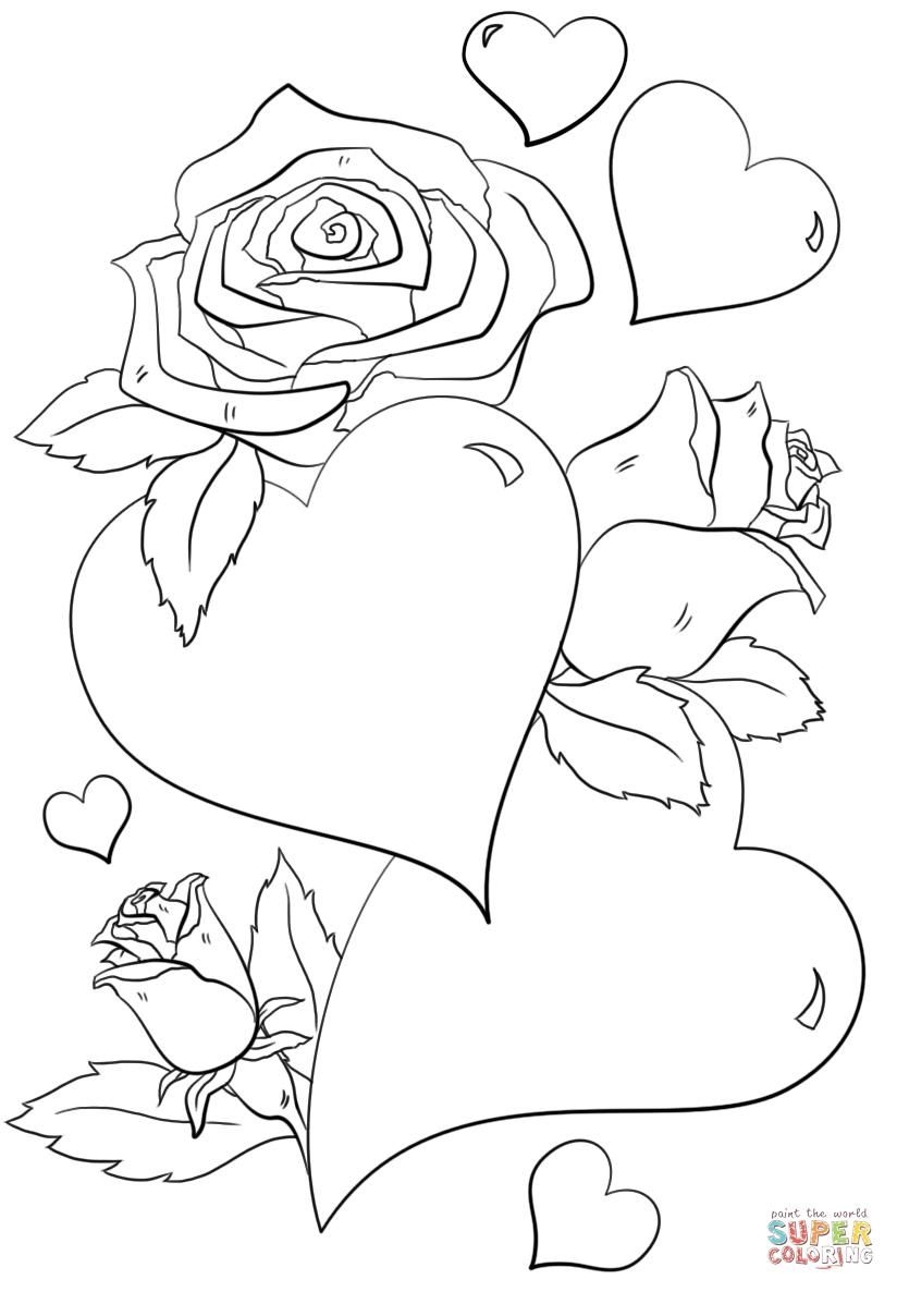 18 Coloring Page With Hearts Heart Coloring Pages Rose Coloring 18 Coloring Page With Hearts Heart Coloring Pages Rose Coloring