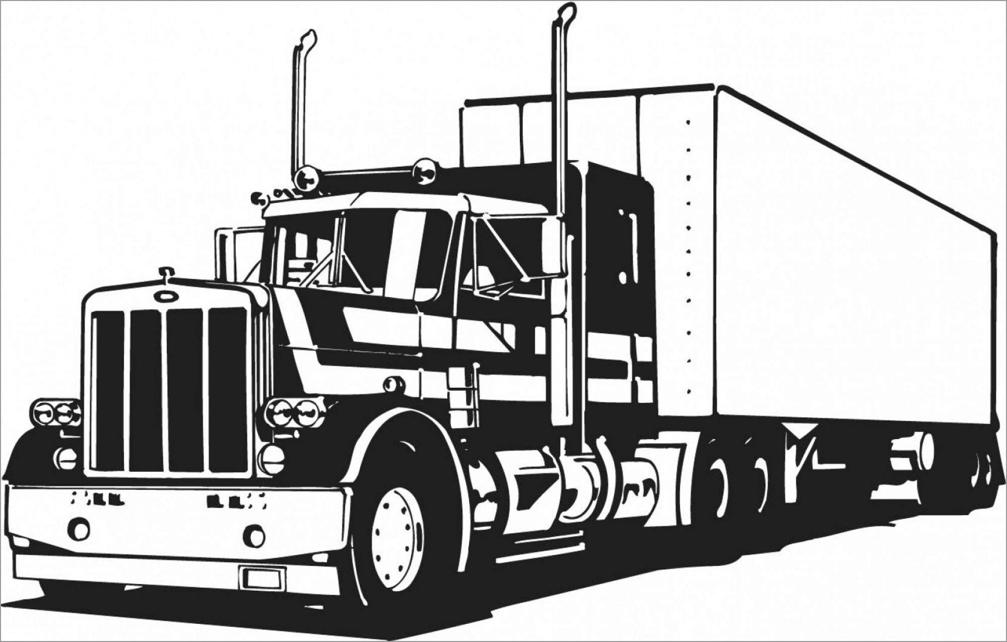 18 Wheeler Coloring Pages ColoringBay 18 Wheeler Coloring Pages ColoringBay