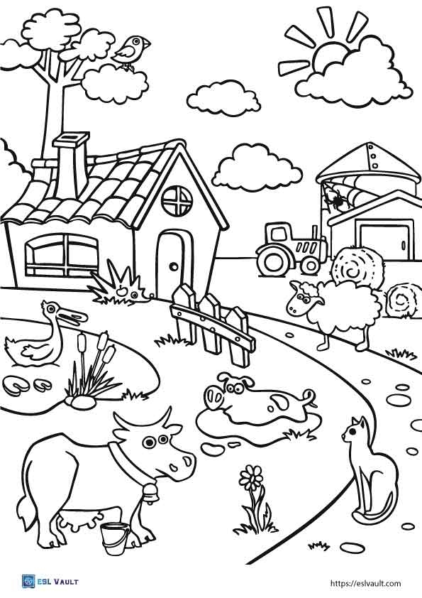 Free Farm Coloring Pages Printable Free Farm Coloring Pages Printable