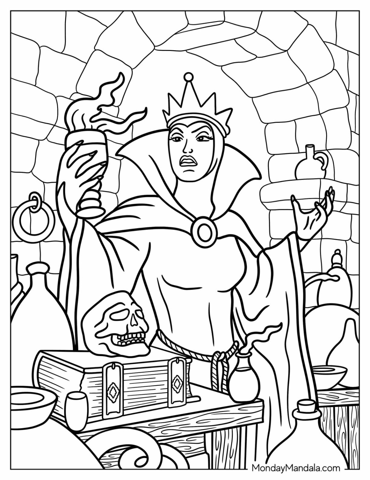 Printable Disney Villains Coloring Pages