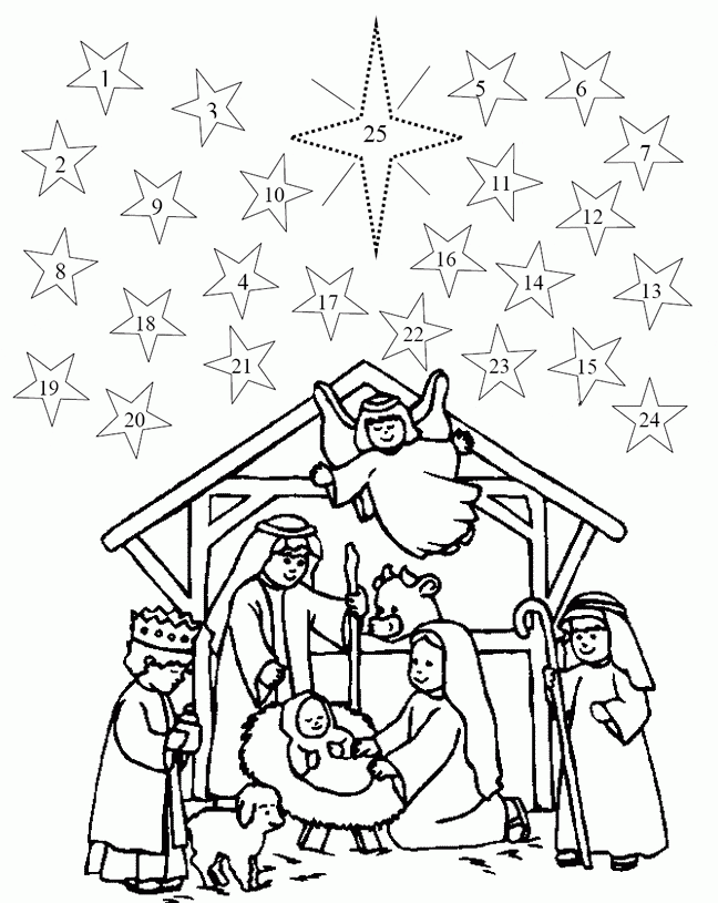 20 Free Christmas Advent Coloring Pages To Print 20 Free Christmas Advent Coloring Pages To Print