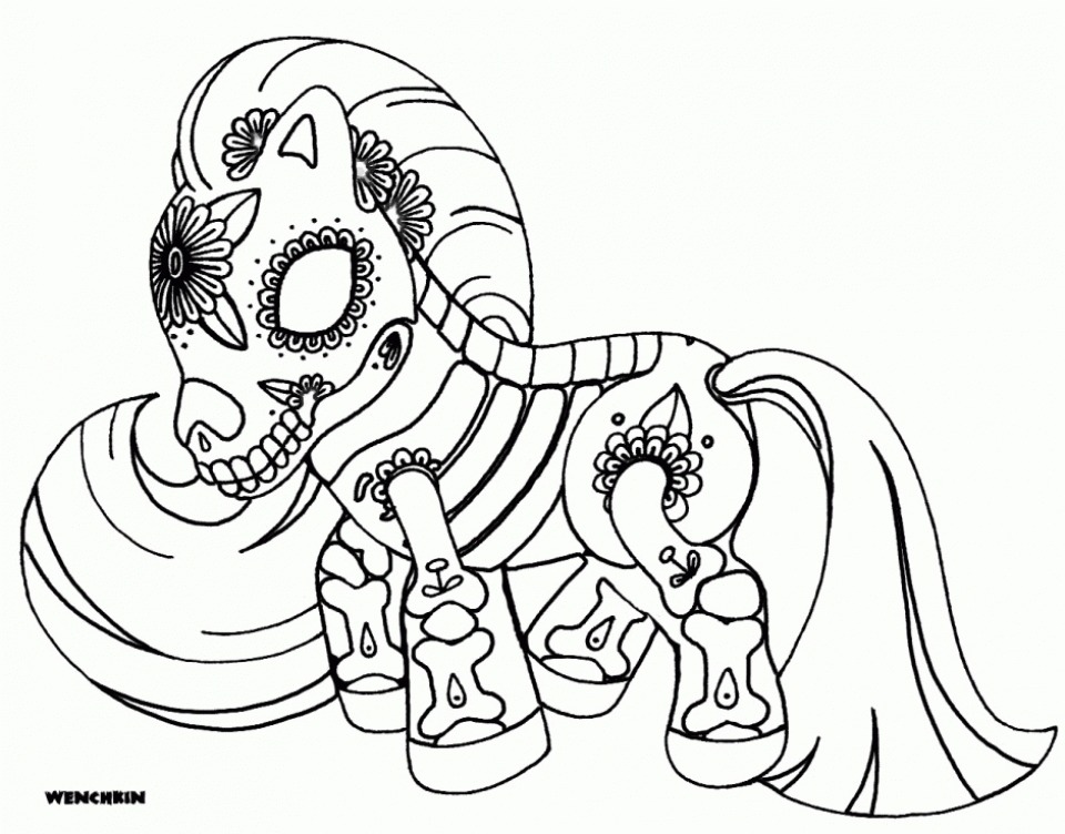 Free Printable Dia De Los Muertos Coloring Pages