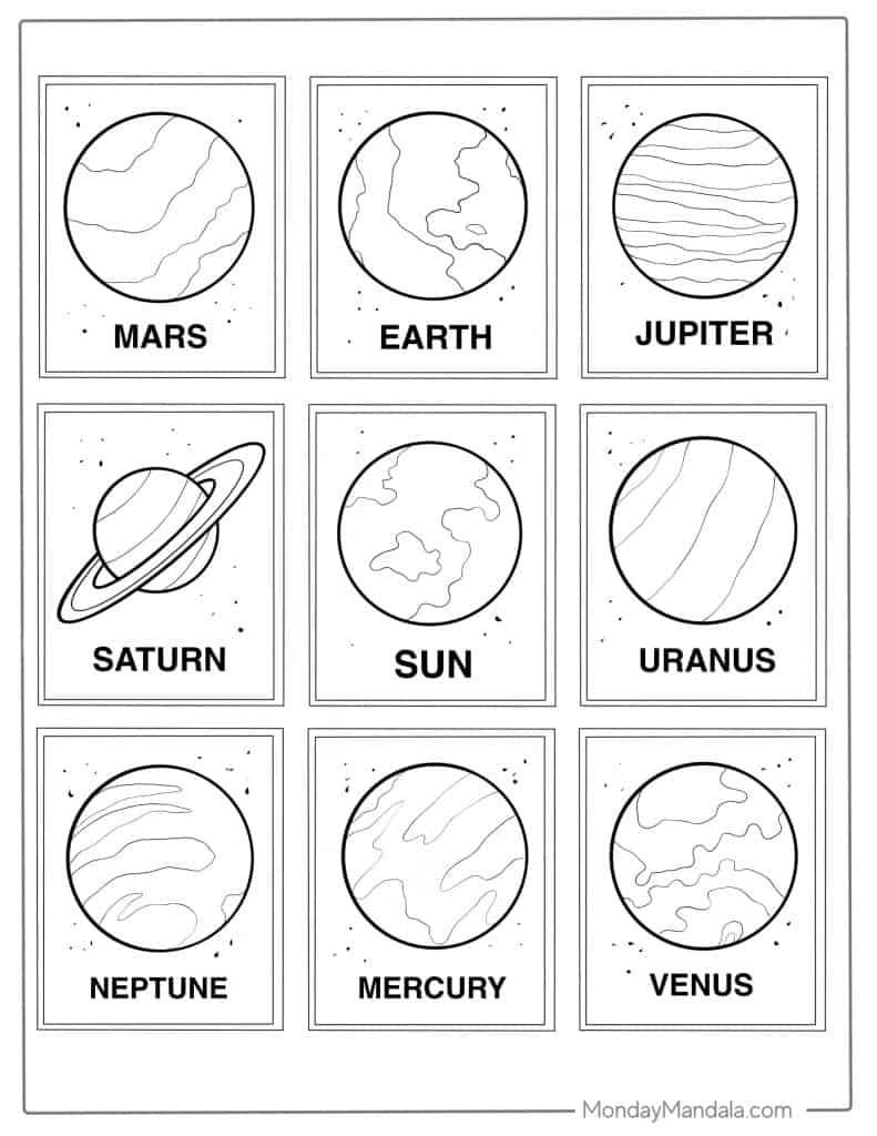 20 Solar System Coloring Pages Free PDF Printables Worksheets Library