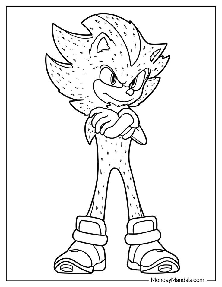 Super Sonic Printable Coloring Pages Super Sonic Printable Coloring Pages