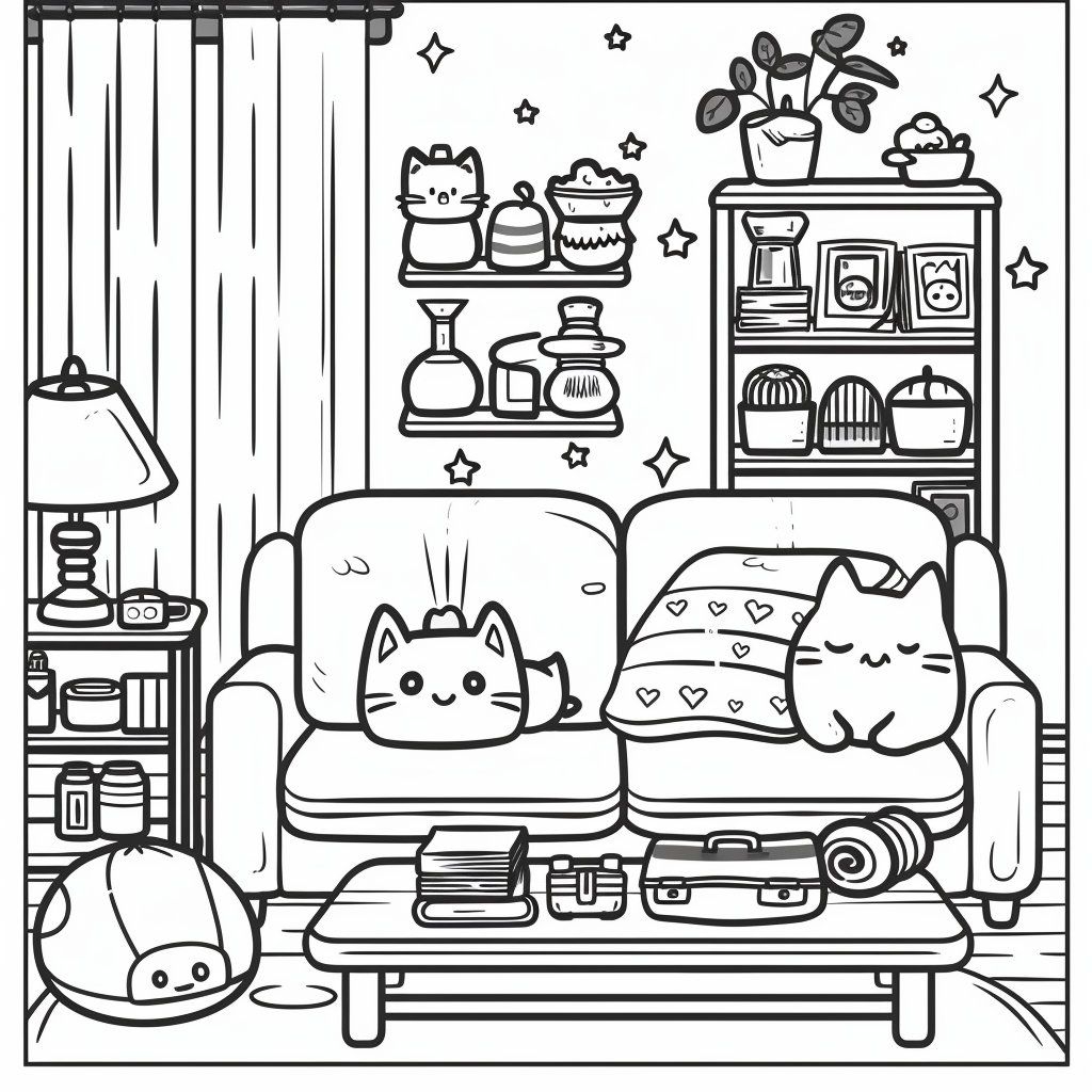 21 Cozy Spaces Coloring Book Pages Coloring Pages For Kids And Adults 21 Cozy Spaces Coloring Book Pages Coloring Pages For Kids And Adults