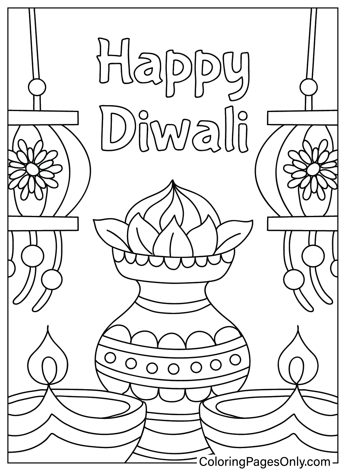 21 Diwali Coloring Pages ColoringPagesOnly Diwali Drawing 21 Diwali Coloring Pages ColoringPagesOnly Diwali Drawing
