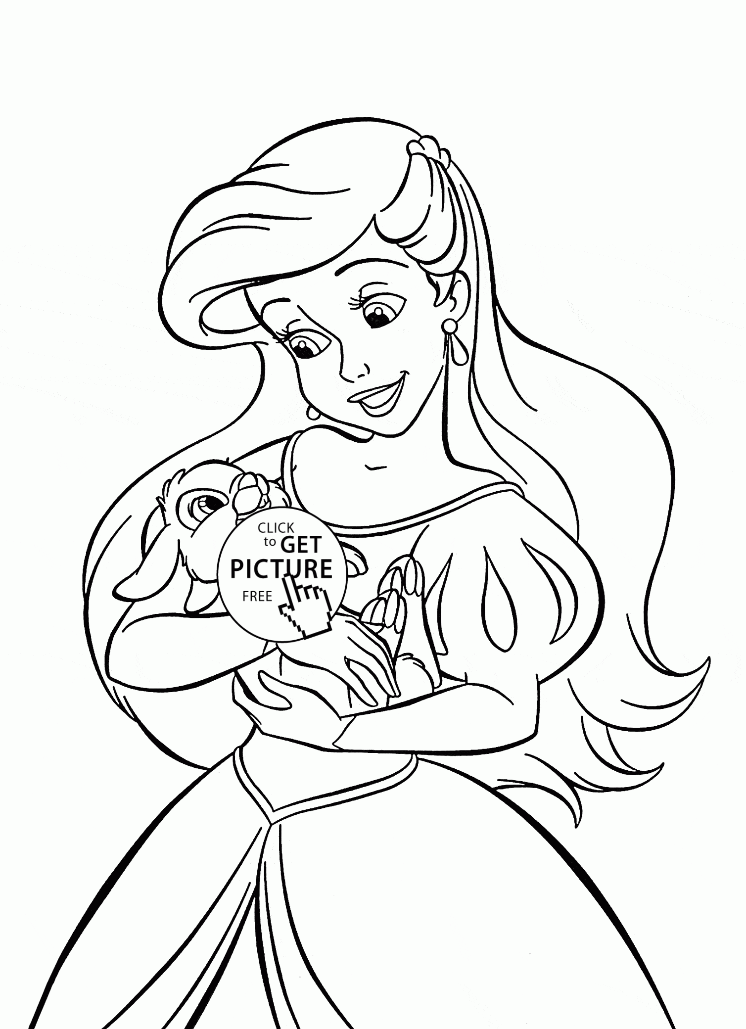 22 Free Printable Disney Princess Ariel Coloring Pages Free Wallpaper
