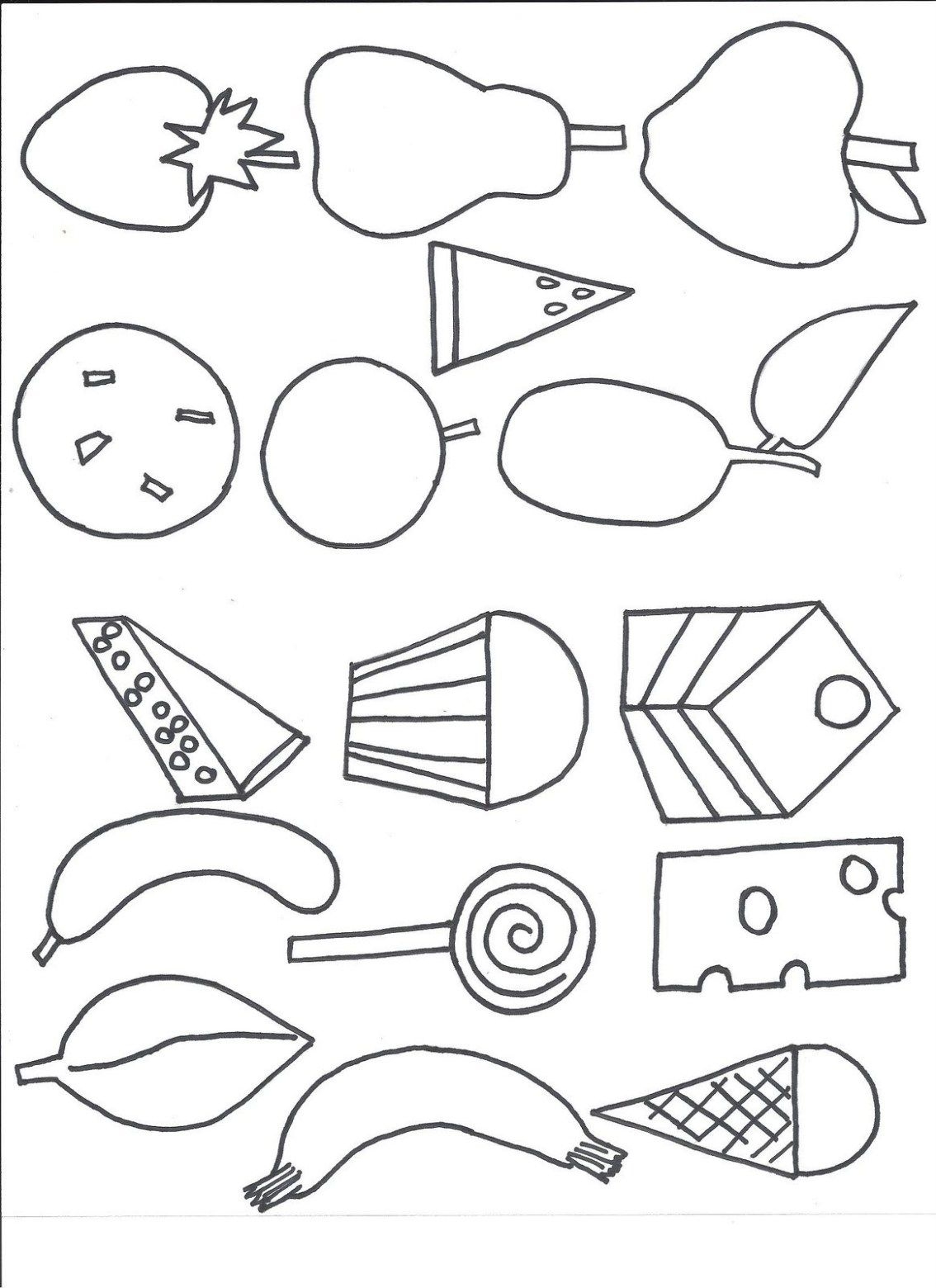 Free Printable Very Hungry Caterpillar Coloring Pages Free Printable Very Hungry Caterpillar Coloring Pages