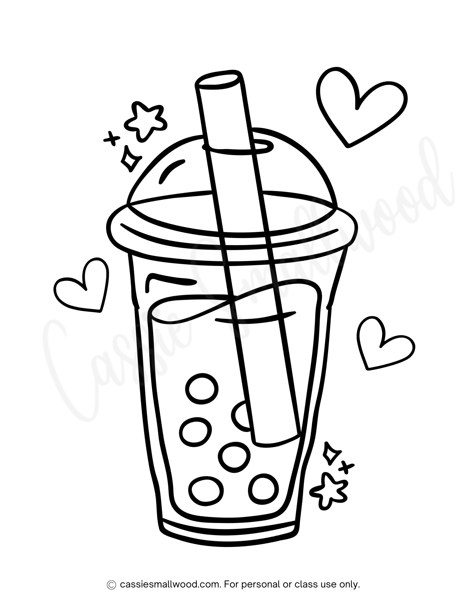 Printable Boba Coloring Pages Printable Boba Coloring Pages