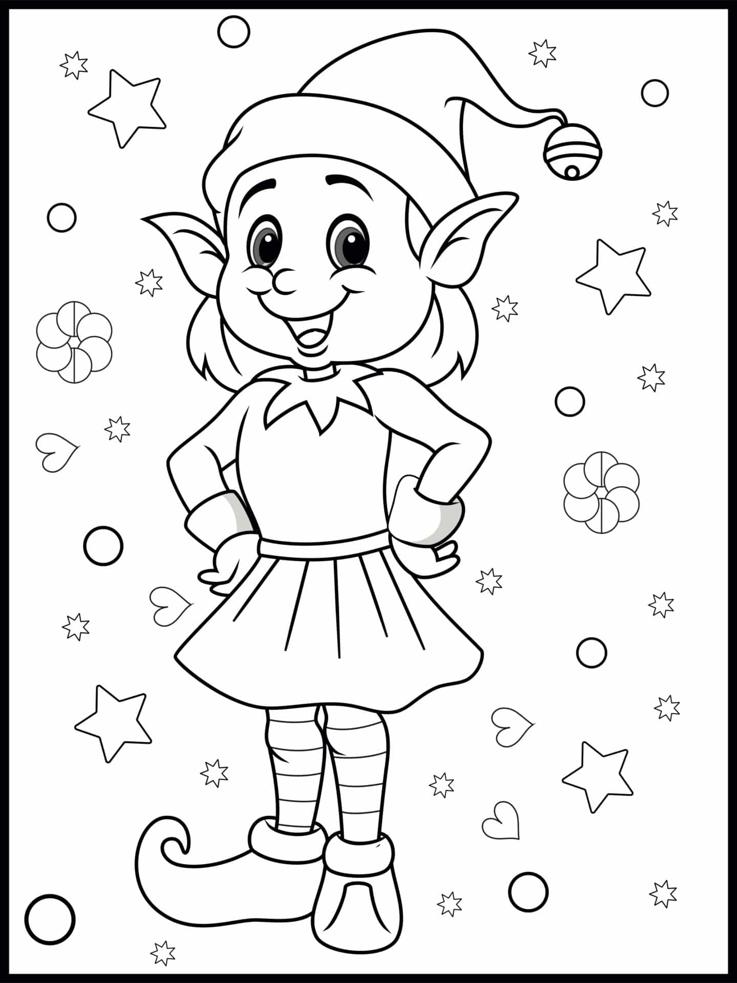 Free Elf Printable Coloring Pages Free Elf Printable Coloring Pages