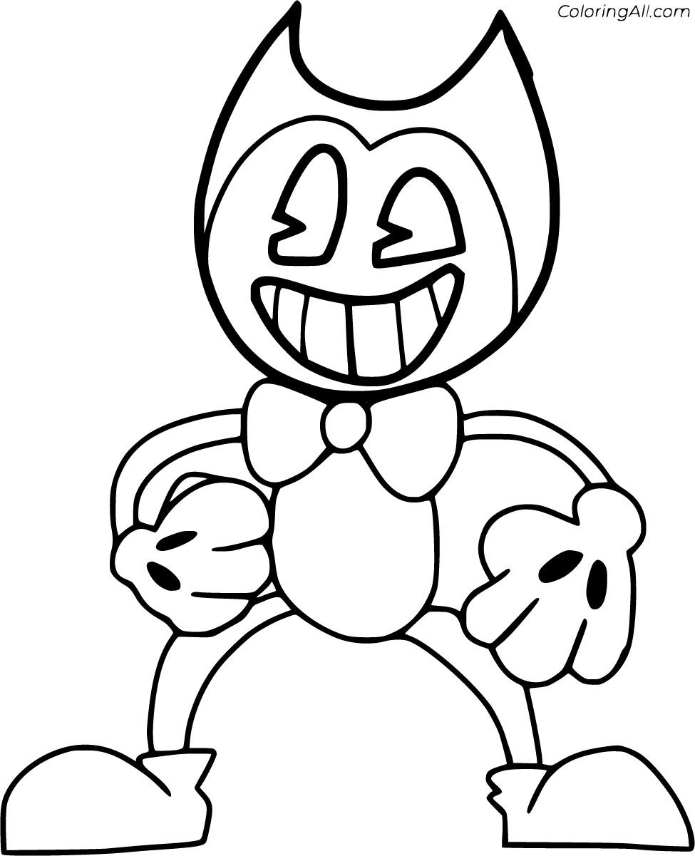 Bendy Coloring Pages Printable Bendy Coloring Pages Printable