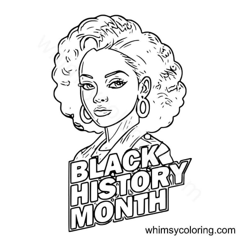 25 Free Printable Black History Month Whimsy Coloring 25 Free Printable Black History Month Whimsy Coloring