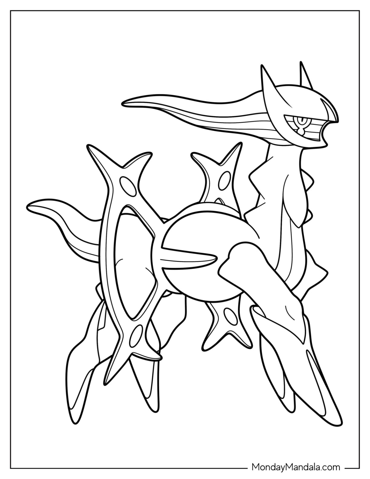 Legendary Pokemon Coloring Pages Printable