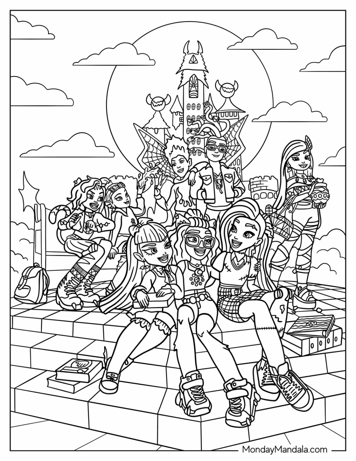 Monster High Coloring Pages Free Printable Monster High Coloring Pages Free Printable