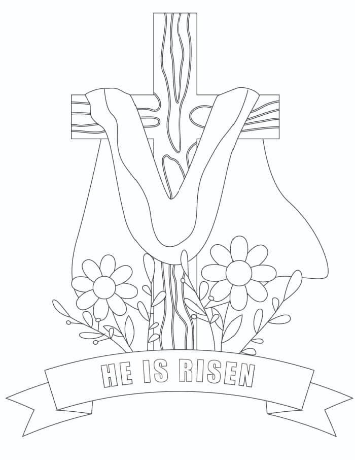 3 Free Printable Easter Cross Coloring Pages 3 Free Printable Easter Cross Coloring Pages