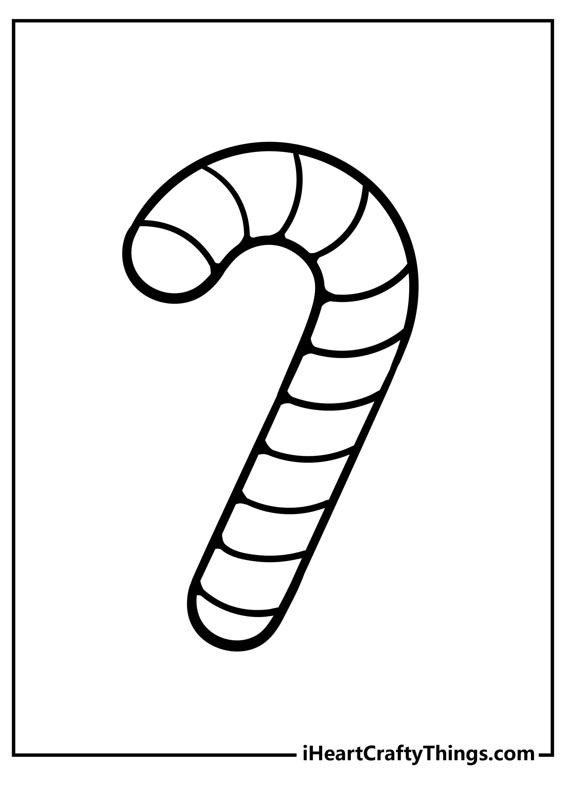 Free Printable Candy Cane Coloring Pages Free Printable Candy Cane Coloring Pages