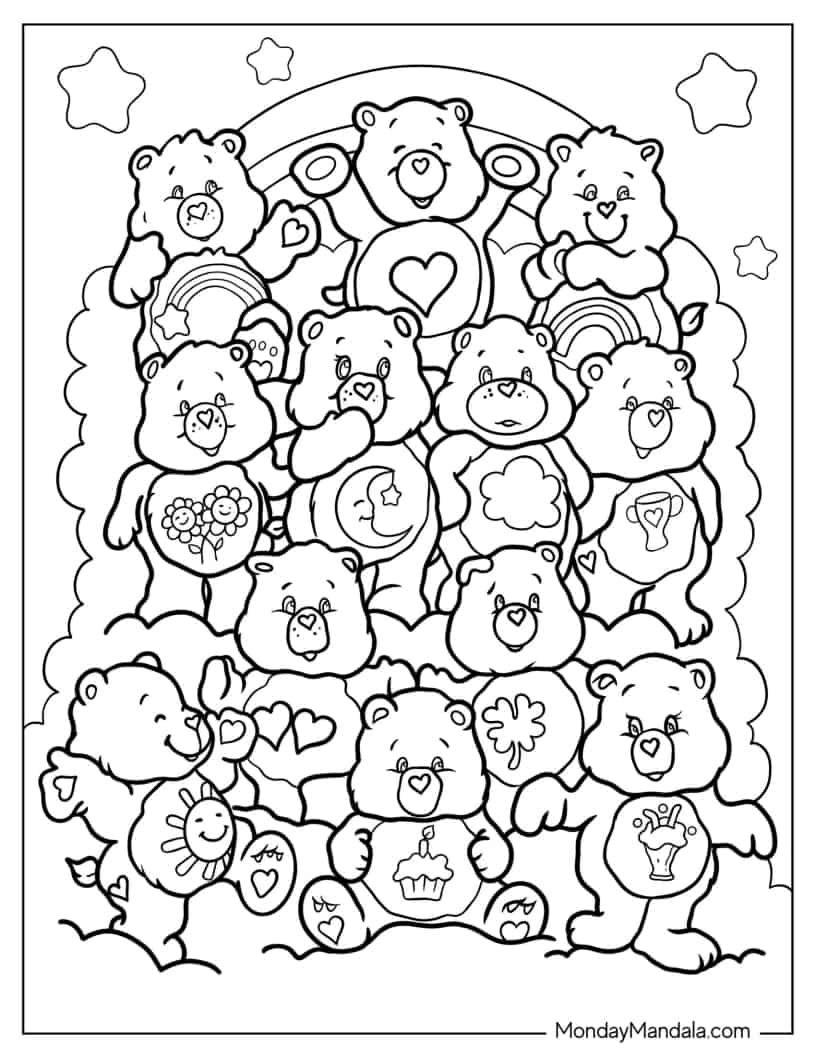 Free Printable Care Bear Coloring Pages