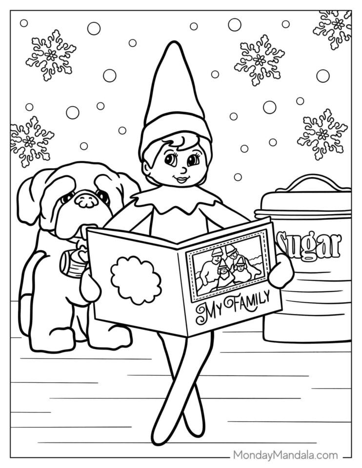 30 Elf Pets Coloring Pages To Print 30 Elf Pets Coloring Pages To Print