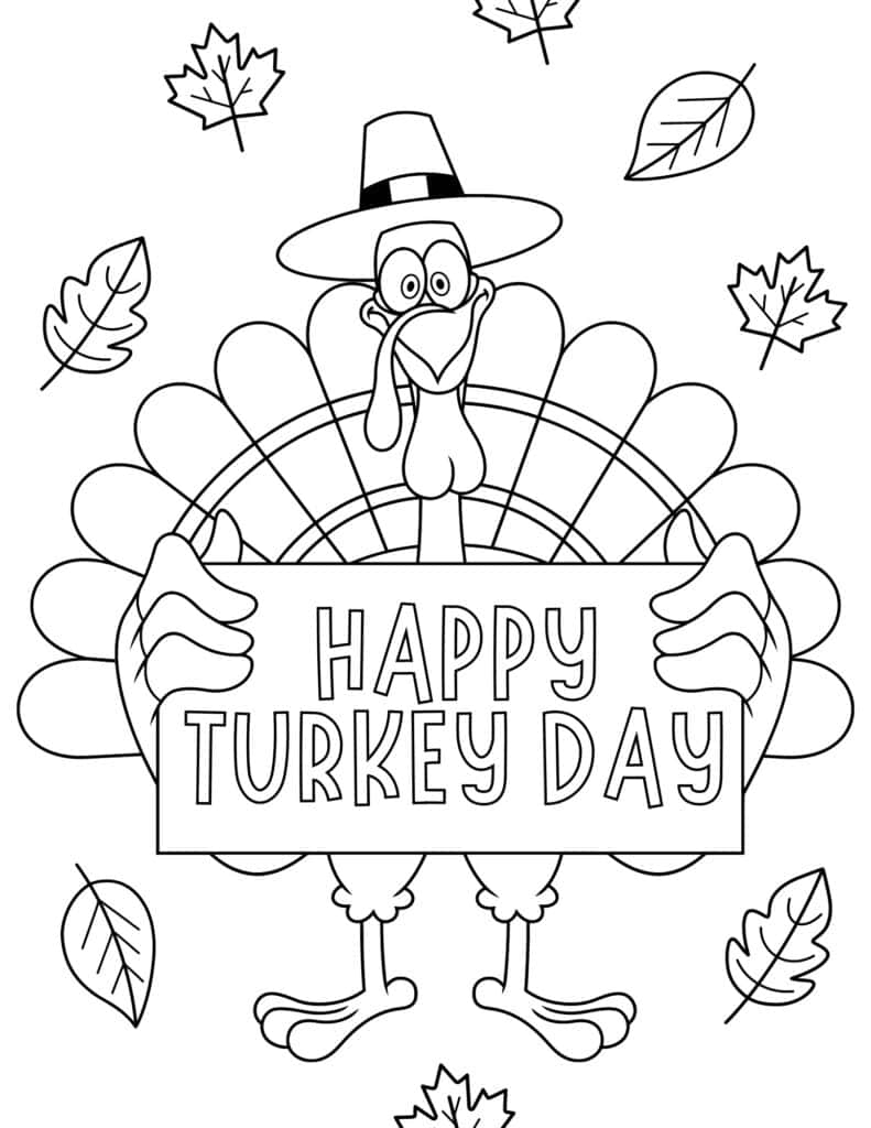 Happy Thanksgiving Coloring Pages Printable Happy Thanksgiving Coloring Pages Printable