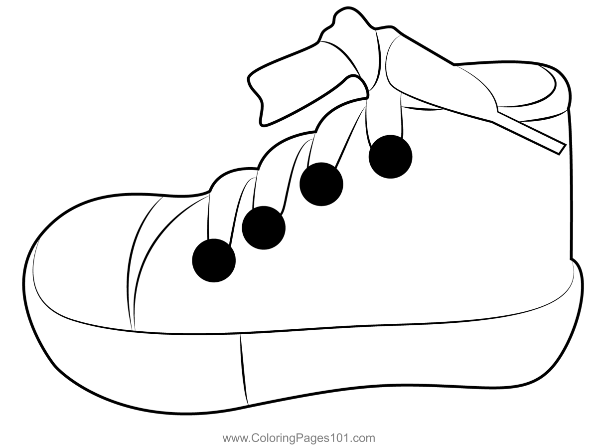 Printable Coloring Pages Shoes Printable Coloring Pages Shoes