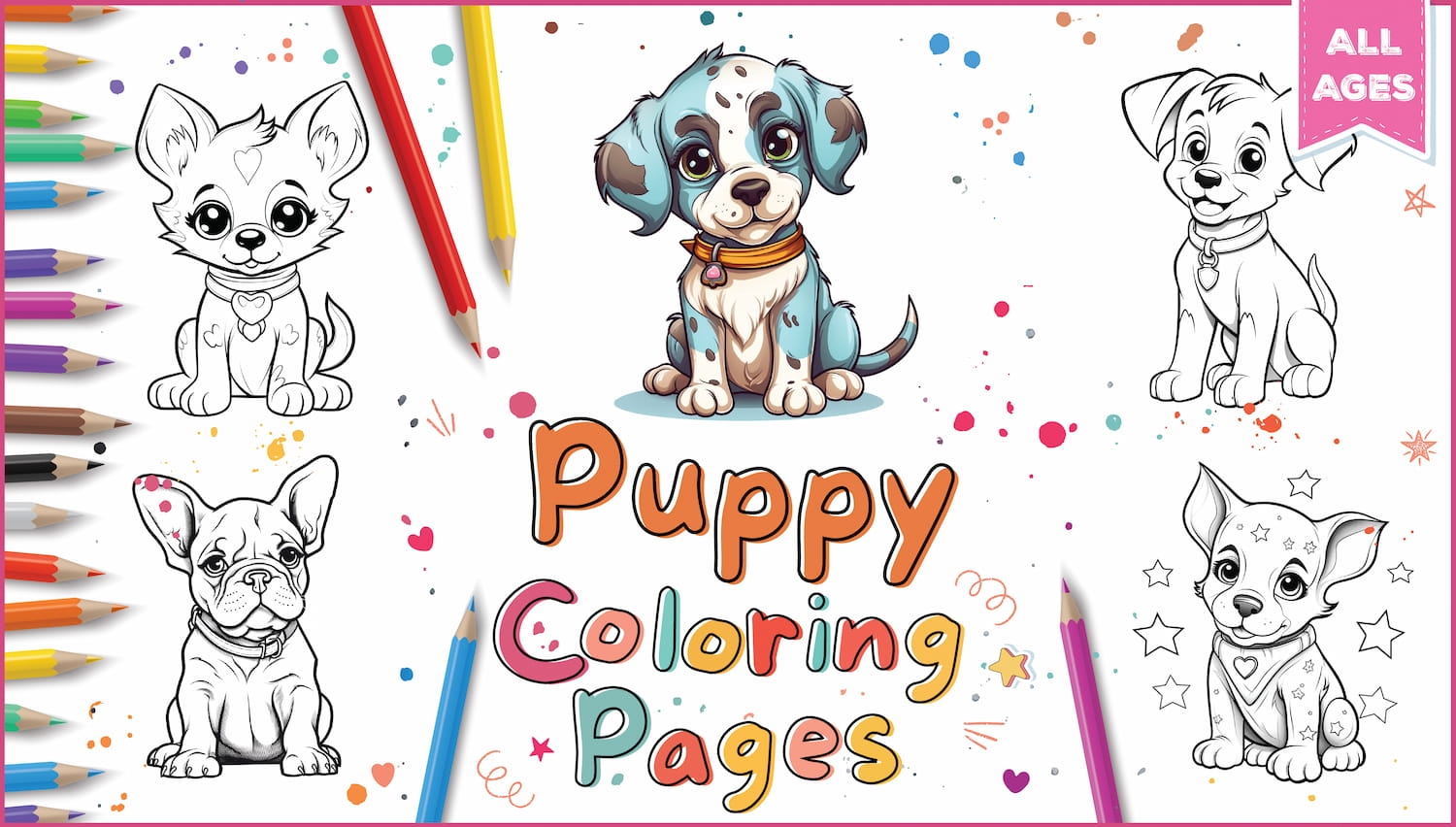 Printable Puppy Coloring Pages Printable Puppy Coloring Pages
