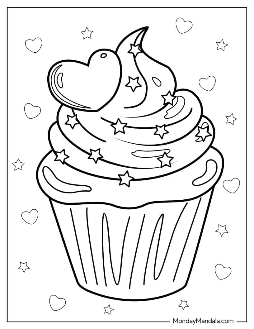 32 Cupcake Coloring Pages Free PDF Printables Cupcake Coloring 32 Cupcake Coloring Pages Free PDF Printables Cupcake Coloring