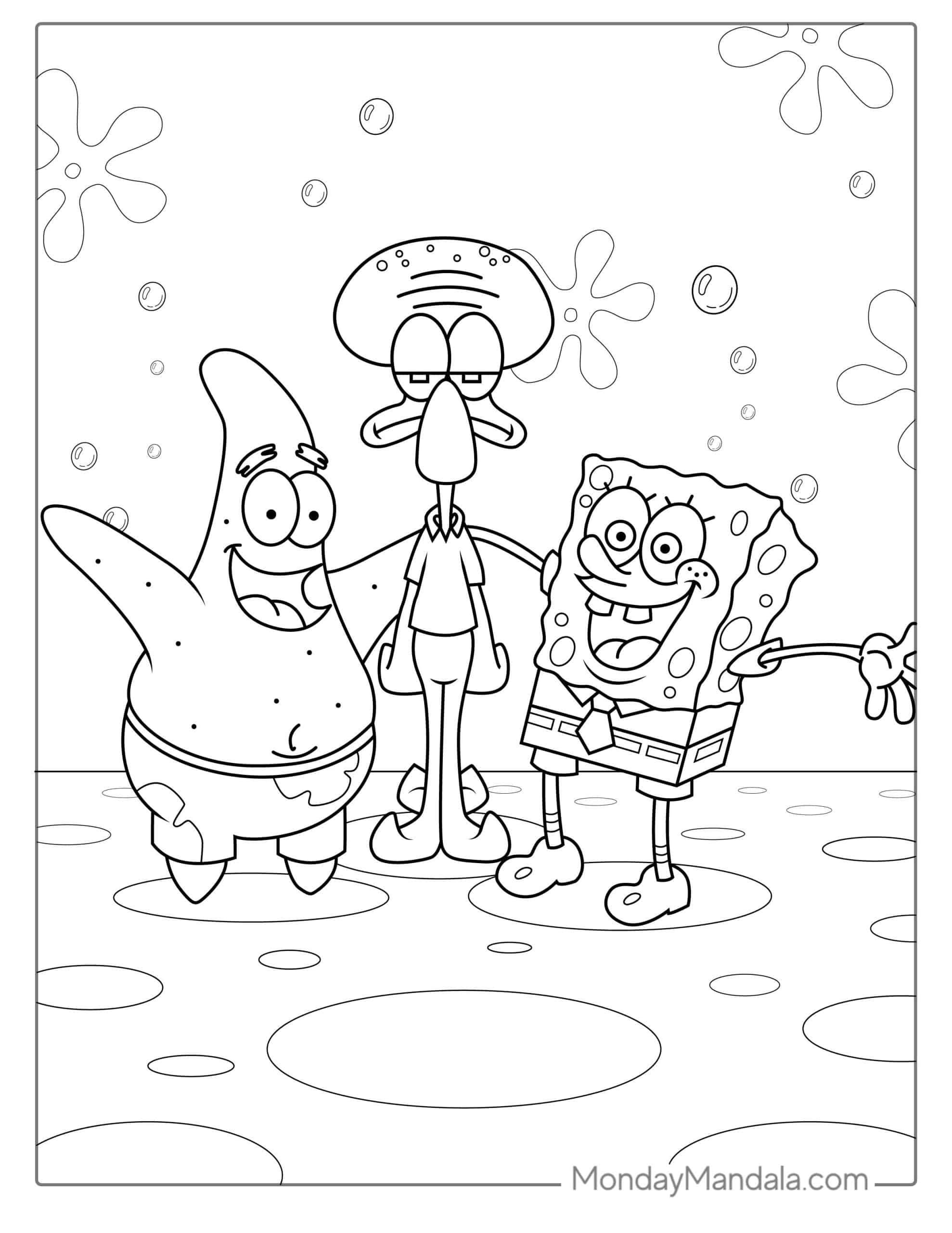 Spongebob Squarepants Coloring Pages Free Printable Spongebob Squarepants Coloring Pages Free Printable