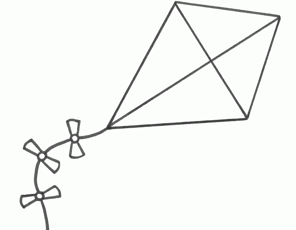 Printable Kite Coloring Pages Printable Kite Coloring Pages