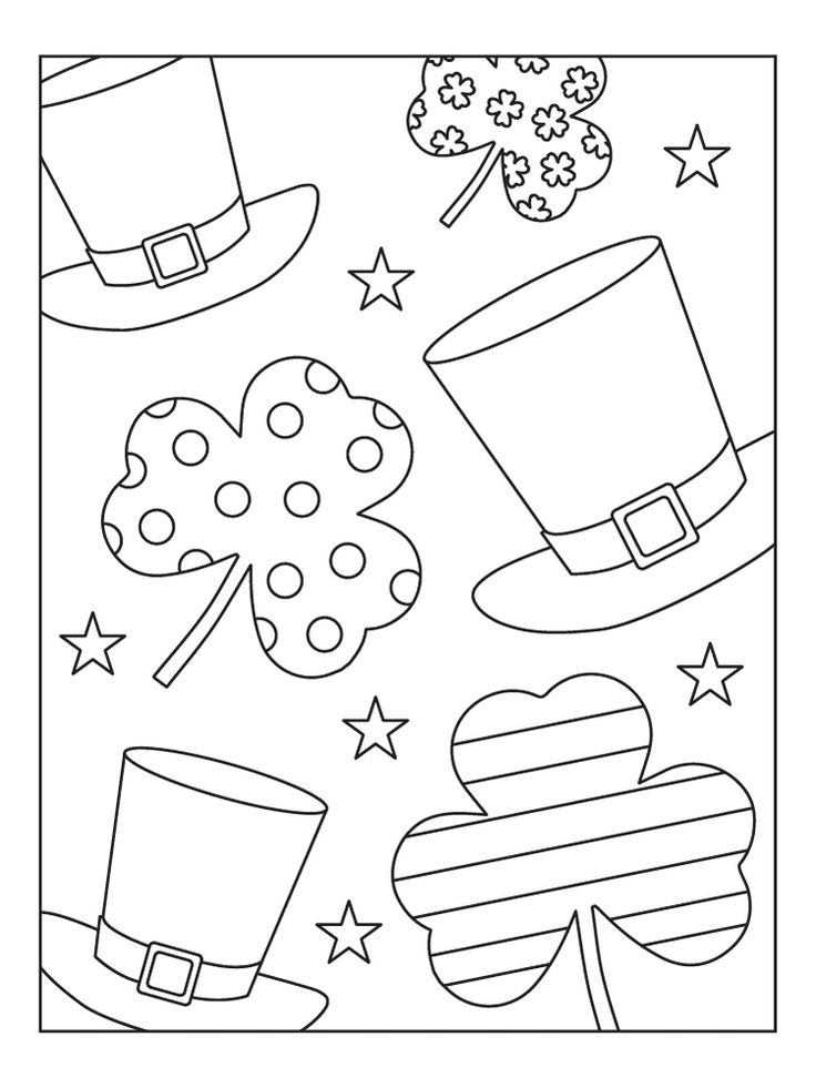 Free Printable Rainbow St Patrick'S Day Coloring Pages