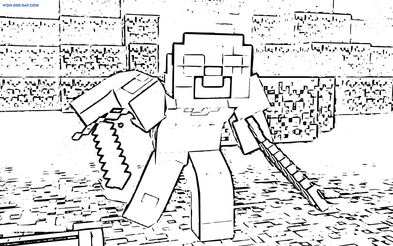 35 Minecraft Herobrine Coloring Pages ZehnJohnathon 35 Minecraft Herobrine Coloring Pages ZehnJohnathon