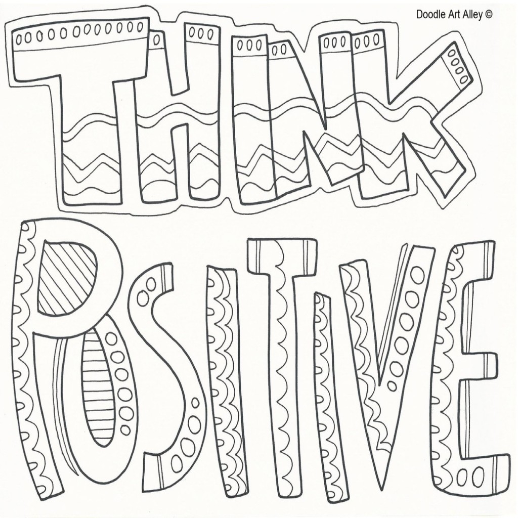 Positive Affirmation Coloring Pages Printable Positive Affirmation Coloring Pages Printable