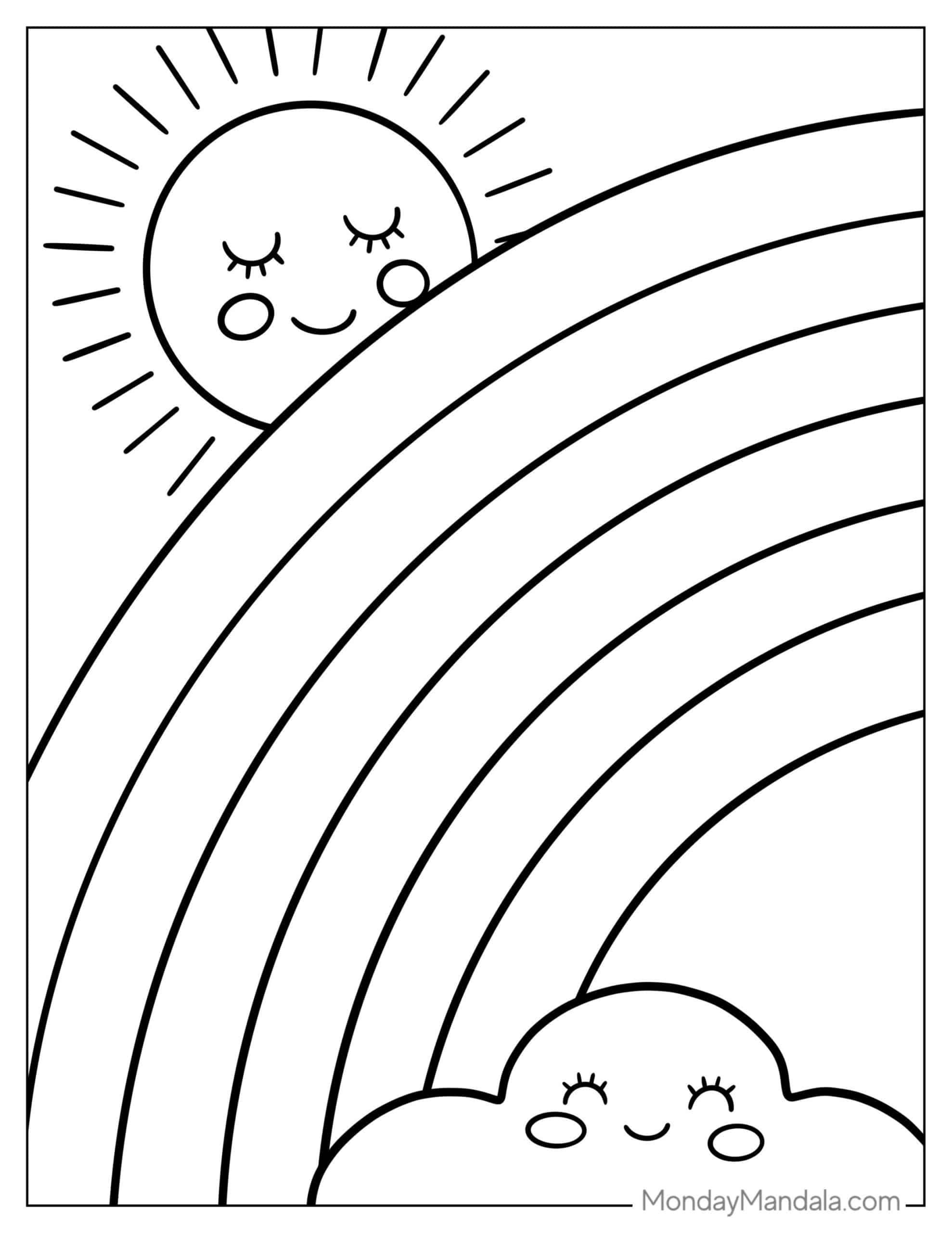 36 Rainbow Coloring Pages Free PDF Printables Rainbow Drawing Sun 36 Rainbow Coloring Pages Free PDF Printables Rainbow Drawing Sun