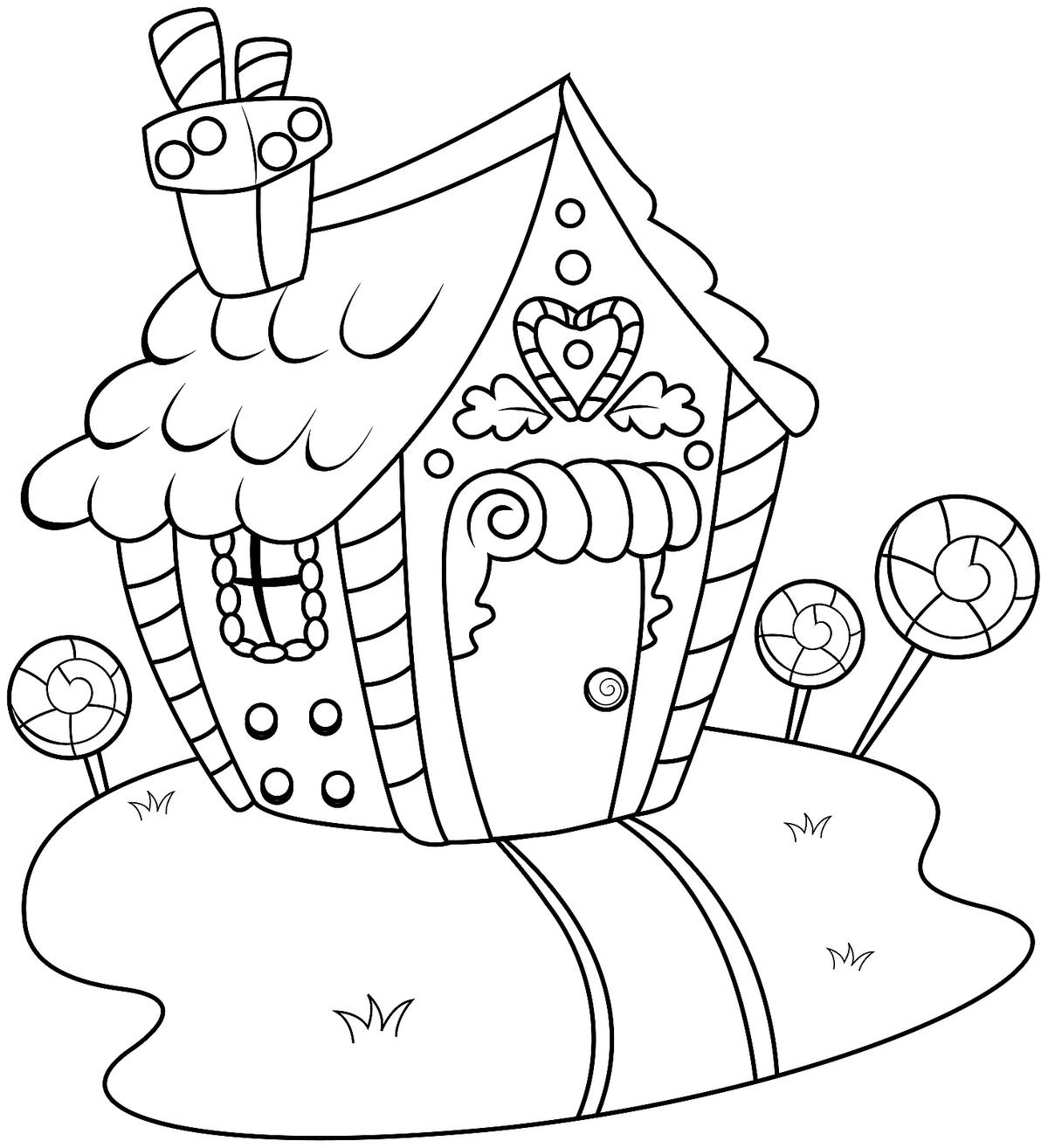Free Printable Coloring Pages Of Gingerbread Houses Free Printable Coloring Pages Of Gingerbread Houses