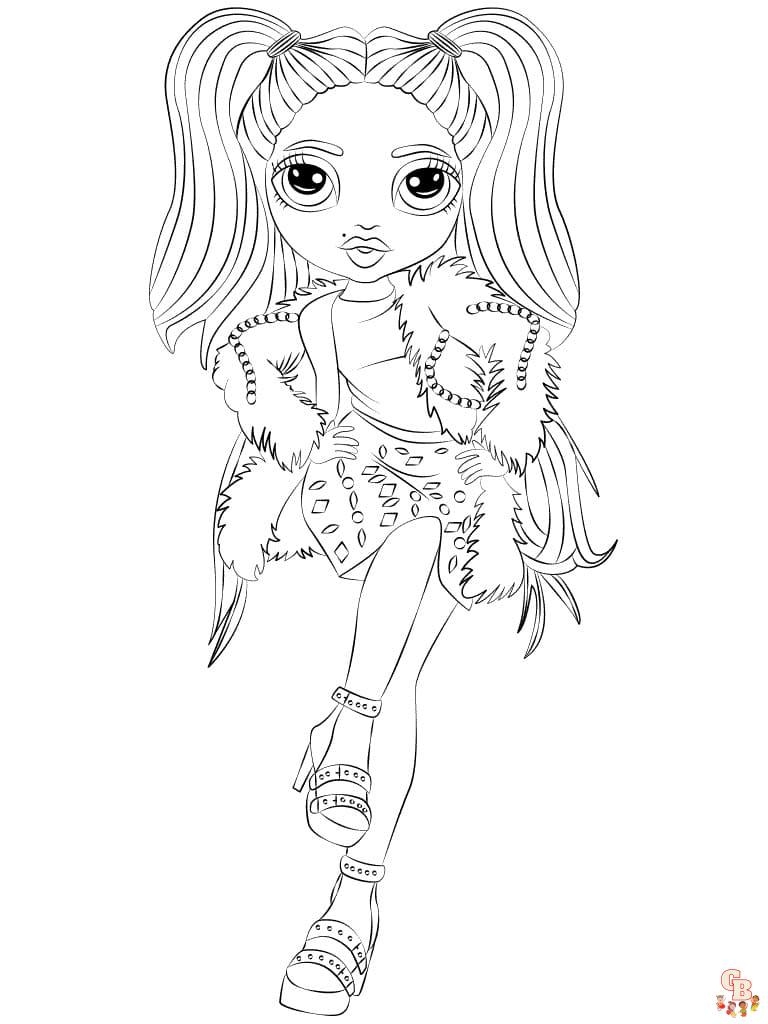 40 Free Printable Rainbow High Coloring Pages DuffySudeep