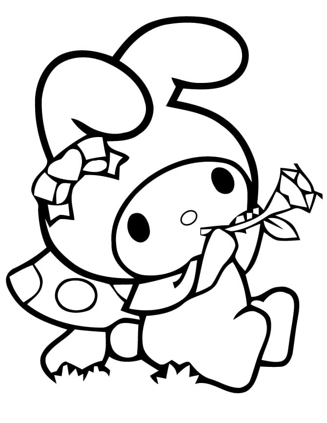 Printable My Melody And Kuromi Coloring Pages Printable My Melody And Kuromi Coloring Pages