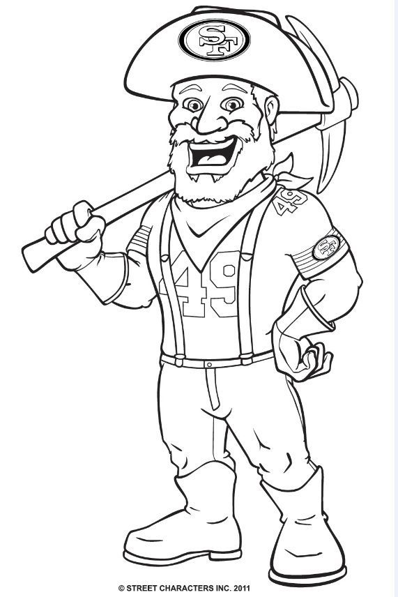 49Ers Printable Coloring Pages 49Ers Printable Coloring Pages