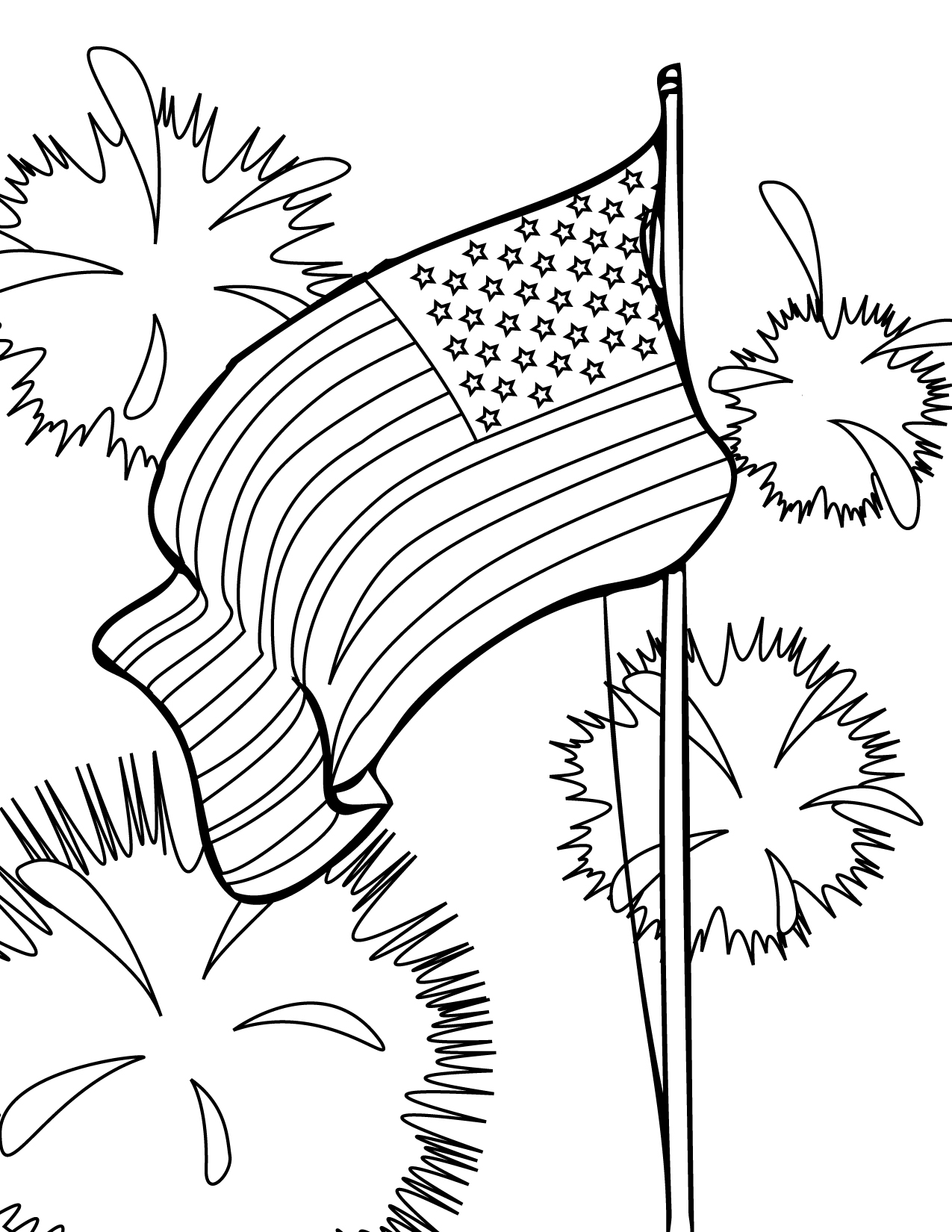 Free Printable July 4Th Coloring Pages