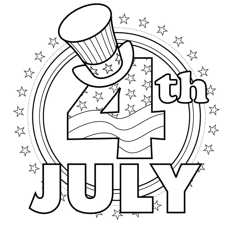 Printable Full Size 4Th Of July Coloring Pages Printable Full Size 4Th Of July Coloring Pages